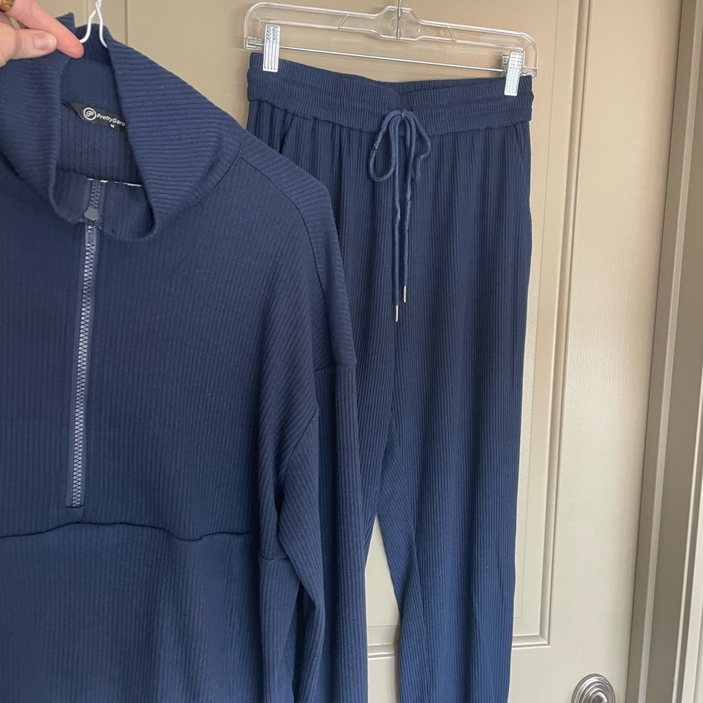 NEW Navy Blue Joggers and Sweatshirt Set - Picture 2 of 5